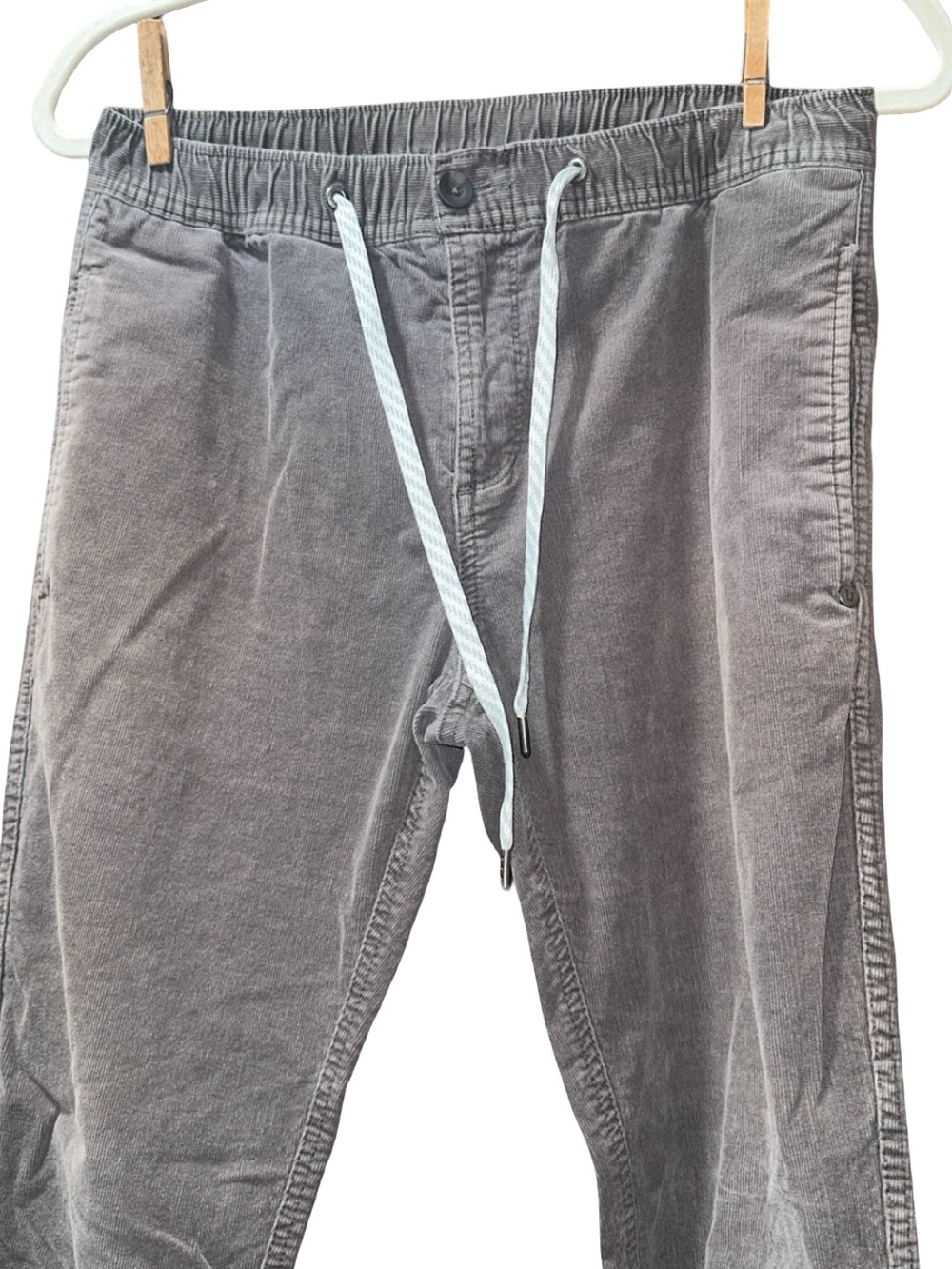 Vuori Gray Courdory Elastic Waist Jogger Pants with Drawstring